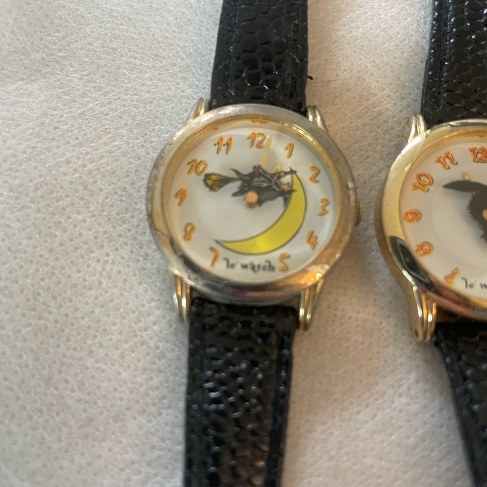 Le Witch Witch Design Black Strap pair of Watches - Picture 6 of 12